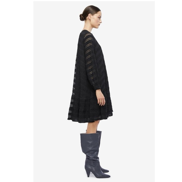 Anine Bing Viola Ling Sleeve Swing Dress Small Original $299 - Picture 4 of 7